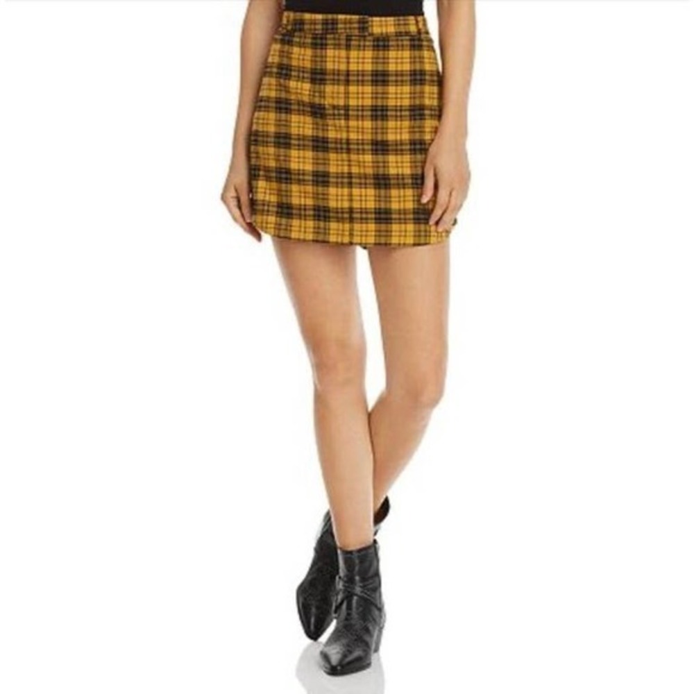 BB Dakota Totally Plaused Plaid Skirt